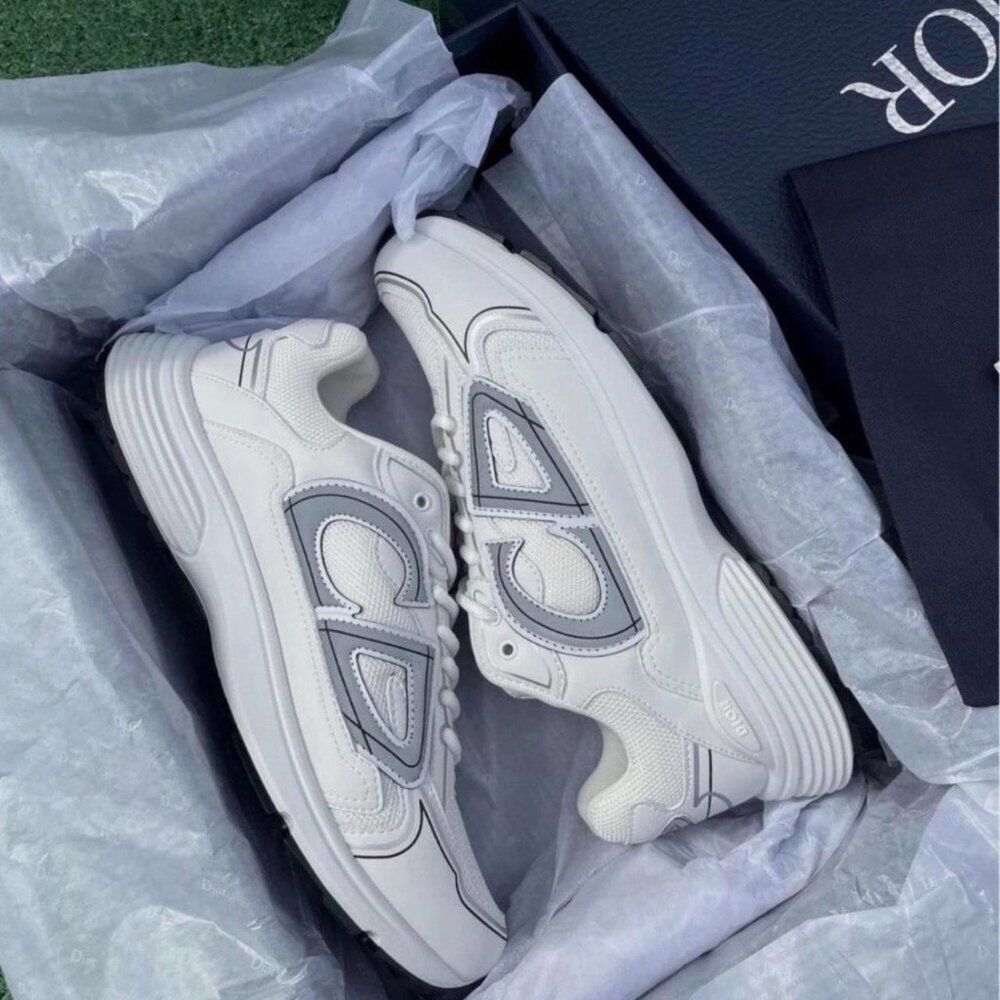 Dior Women's White and Grey Trainers